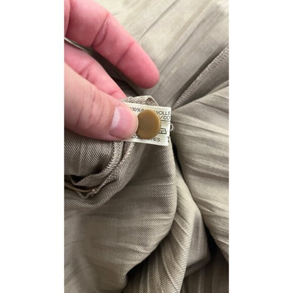RARE!! LOUIS FERAUD PLEATS ARCHIVAL SAFARI BUTTON UP SHIRT S - Picture 13 of 14
